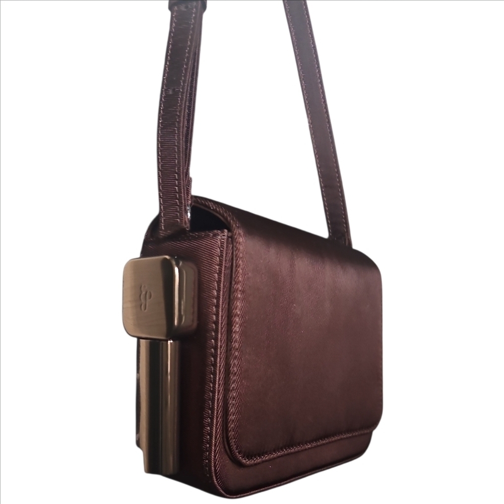 EDIE PARKER | Burn Leather Crossbody Bag Brown Minimal Shoulder Bag - Picture 4 of 10
